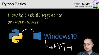 How to install python 3 on windows and set the path