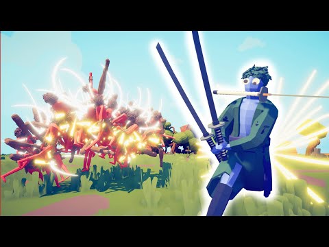 One Piece - ZORO Vs 100 EVERY UNIT | Totally Accurate Battle Simulator TABS