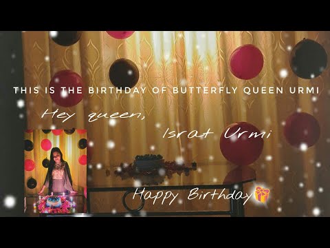 Birthday surprise |Israt Urmi |Mobile Video |Nirob Hossen Bappy