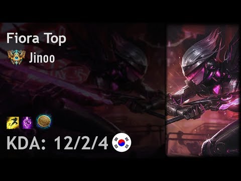 Fiora Top vs Gangplank - KR Challenger Patch 8.5