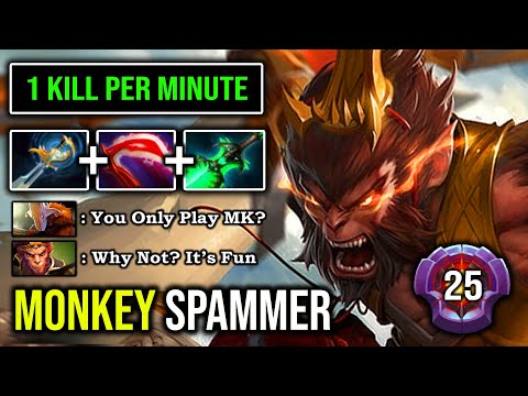 MIND BLOWN TREE JUMPING 1Kill Per Min Crazy Gank Enemy BEST Monkey King Spammer 23Min GG DotA 2