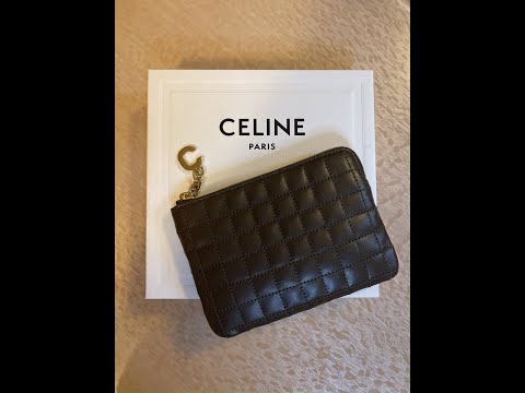 UNBOXING - CELINE COIN & CARD POUCH QUILTED CALFSKIN LEATHER - SLG (SMALL LEATHER GOODS)