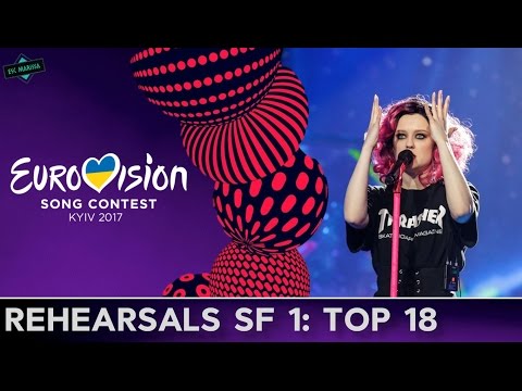 EUROVISION 2017 REHEARSALS: SEMI FINAL 1 l MY TOP 18 (Day 1 & 2)