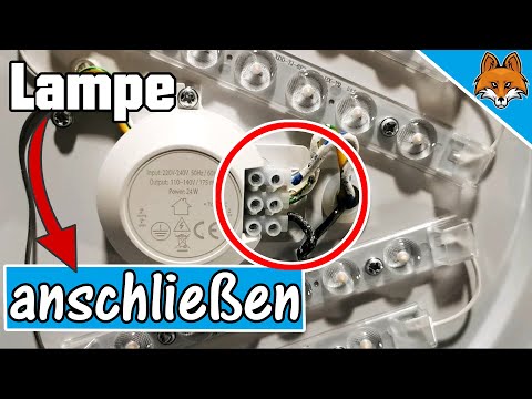 Lampe anschließen an der Decke - einfache Anleitung 🔥