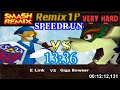 Smash Remix Classic Mode Remix 1P Speedrun With PAL EUR Link Very Hard In 13 36