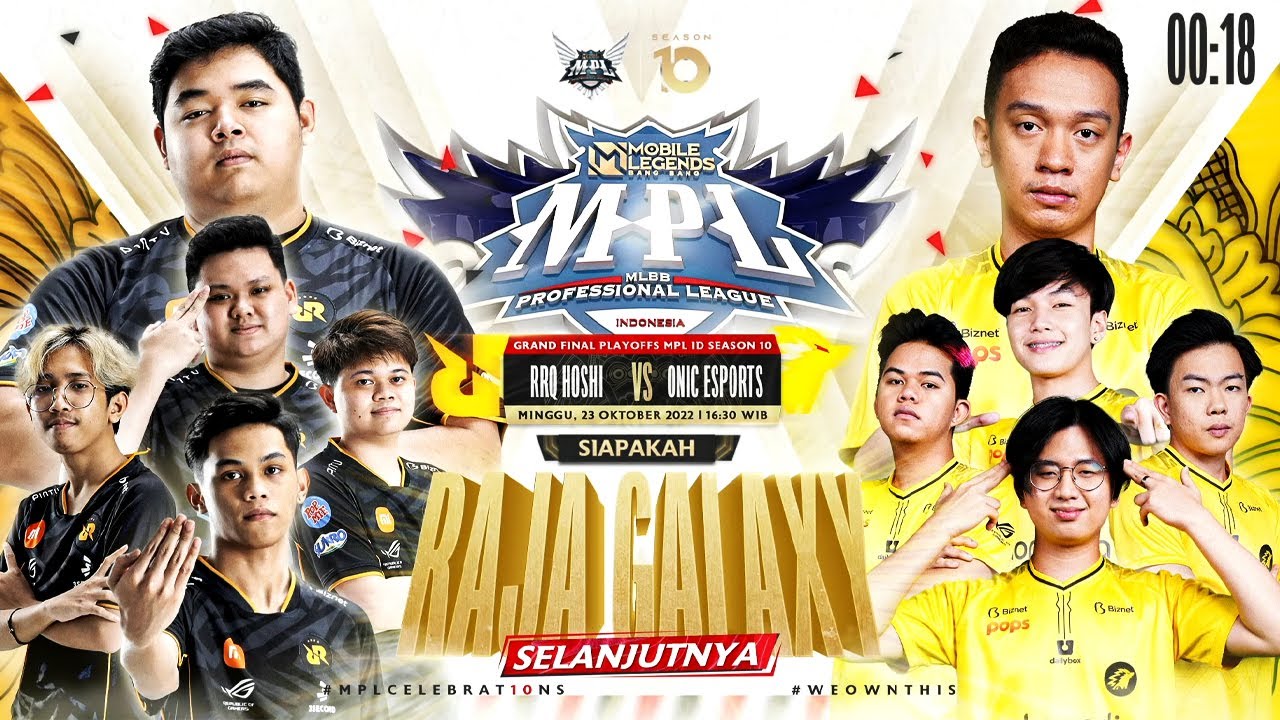 GRAND FINAL RRQ Hoshi vs ONIC Esport MPL ID S10 | Playoffs Hari 5 BIZNET AJJJJGGG !!