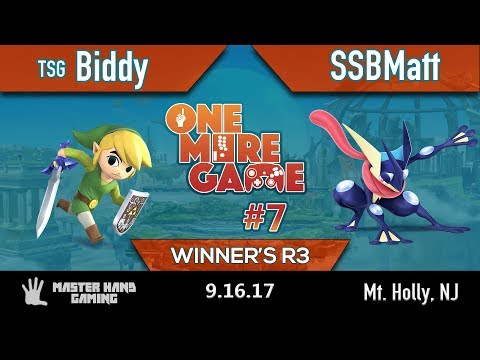 OMG 7 - SSBMatt (Greninja) vs. TSG | Biddy (Toon Link) - Winner's R3