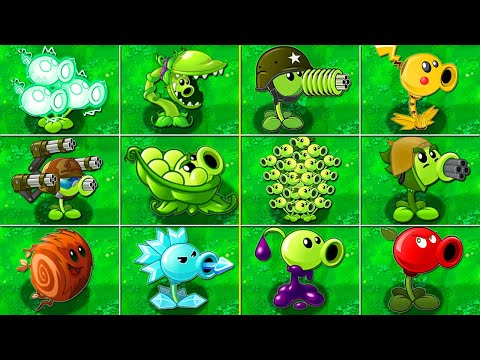 All PEA Plants LEVEL 999999 vs Dark Ages Final Boss in Plants vs Zombies 2 Mod