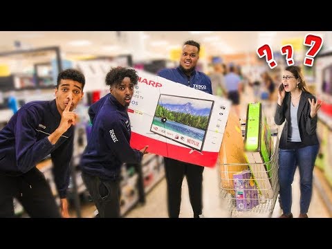 We Pretended To Work At The Grocery Store (Fake Employee Prank)