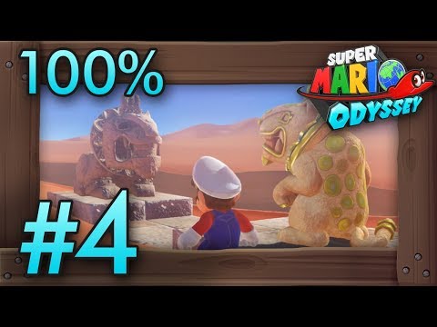 Super Mario Odyssey 100% Walkthrough Part 4 | Sand Kingdom #2 (All Moons & Coins) Switch Gameplay