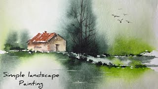 Simple Watercolor Landscape Tutorial for Beginners (Loose Style)