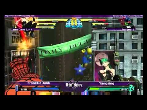 EPIC KHAOS MARCH MvC3 2v2 Teams - Who Cares (L) vs Fray (W) Grand Finals 1