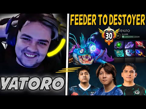 Yatoro Slark: From FEEDER to DESTROYER in 15K MMR GAME !