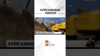 Evini tapusuz araziden rayla taşıdı #atvhaber  #ev  #antalya