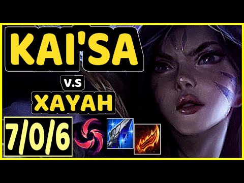 ALBETRAYBER (KAI'SA) vs XAYAH - 7/0/6 KDA BOTTOM ADC GAMEPLAY - EUW Ranked GRANDMASTER
