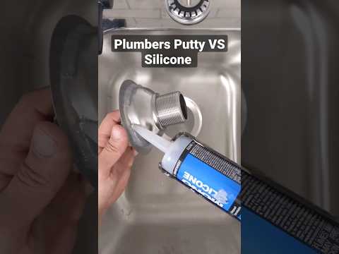 Which do you prefer. Plumbers putty or silicone for sealing drains. #shorts #plumbing #diy