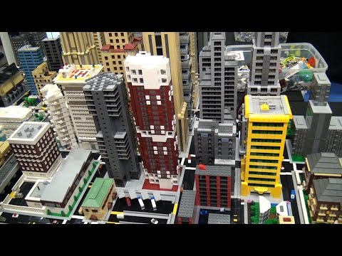 Large LEGO micropolis display – BrickFair Virginia 2015.