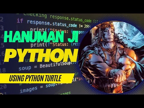 Hanuman Ji Code In Python Using Turtle Import Graphics