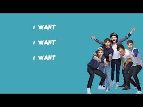 I Want - One Direction (Lyrics)