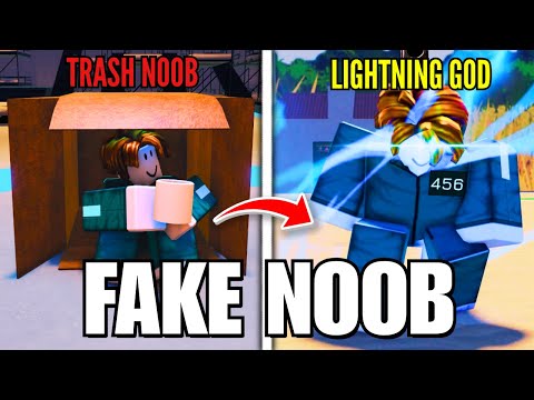 I Pretended to be a NOOB with 0.1% LIGHTNING GOD in INK GAME (Roblox)