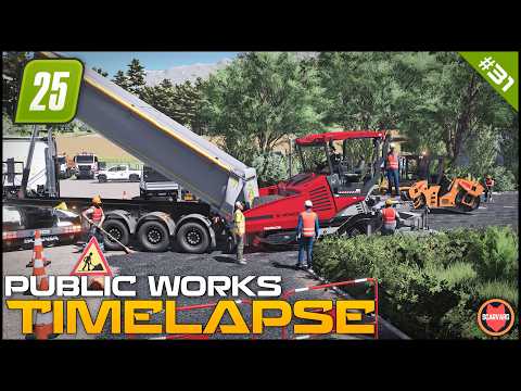 🚧 Paving the Car Park With Fresh Asphalt ⭐ FS25 Raven Valley Roleplay Public Works