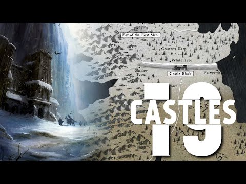 19 Castles of the Night's Watch (Game of Thrones Map)