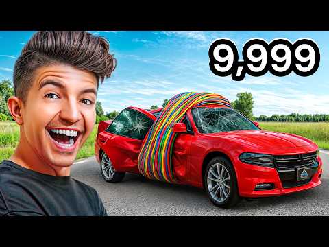 Crushing a Car with Only Rubber Bands!