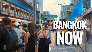 This Is Bangkok NOW Evening Rush Hour Walk | Asok to Nana | Bangkok 4K Walking Tour
