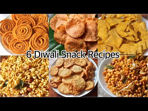6 DIWALI SNACK RECIPES |easy diwali recipes