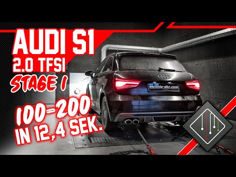Audi S1 | Stage 1 Chiptuning - Dyno - 100-200 | mcchip-dkr