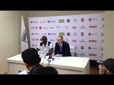 Press Conference of SIGAL Prishtina team after the match with BC SIGAL Prishtina  (part one)
