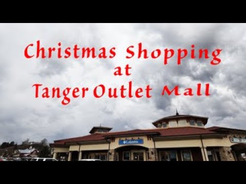 Christmas Shopping at The Tanger Outlet Mall