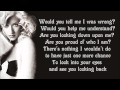 Christina Aguilera - Hurt Lyrics Video 