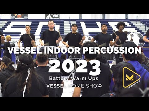 Vessel Indoor Percussion 2023 - Battery Warm Ups - A Full Lot Experience - Premiere Show