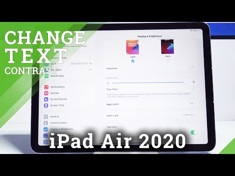 How to Enable High Contrast Text on iPad Air 2020 – Customize Display