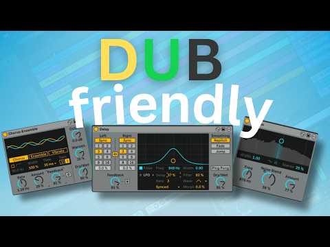 dub techno production with Ableton Live 12.4's  chorus, delay and erosion