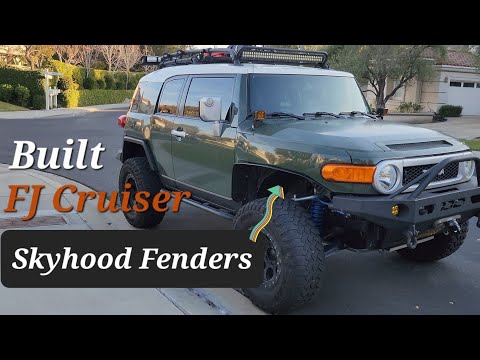 FJ Cruiser Built - Skyhood - makes custom Fenders!