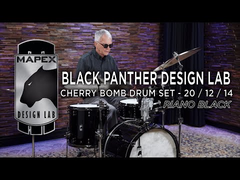 Mapex Black Panther Design Lab Cherry Bomb Drum Set 20/12/14 - Piano Black