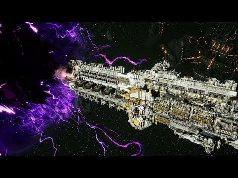Imperial Navy vs Tau Protector Fleet - Skalgrim Mod - Massive Battle - Battlefleet Gothic Armada 2