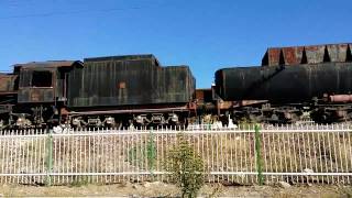 preview picture of video 'Old rusty steam trains in Uşak‎ Turkey'