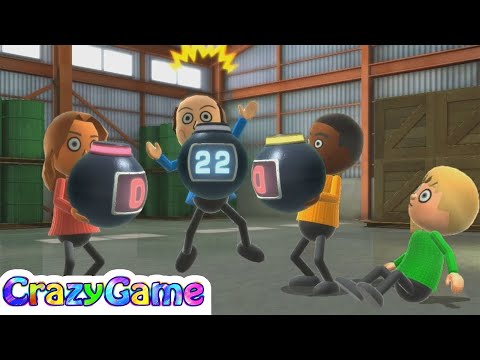 Wii Party U Minigames - Mii Party Vs Araceli Vs Maximilian Vs Jerff Gameplay