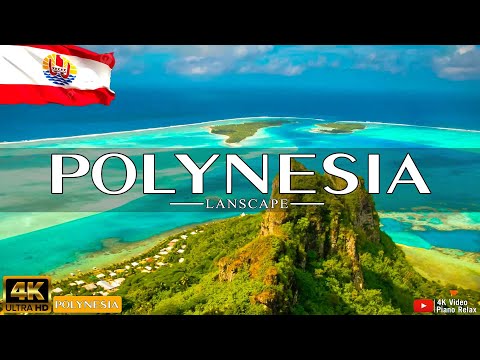 FLYING OVER POLYNESIA (4K UHD) - Relaxing Music Along With Beautiful Nature Videos - 4K Video HD