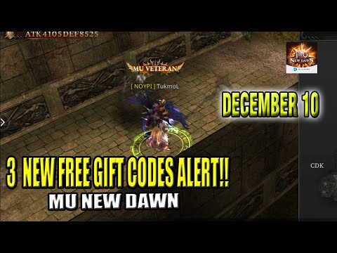 3 NEW FREE GIFT CODES ALERT!! (Dec. 10) - MU New Dawn (English Subs)