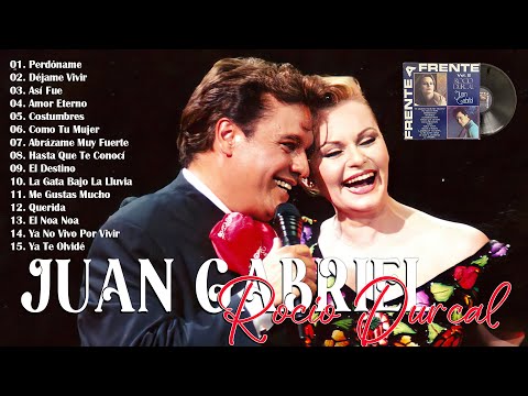 JUAN GABRIEL y ROCIO DURCAL ÉXITOS SUS MEJORES CANCIONES - 30 GRANDES ÉXITOS ENGANCHADOS