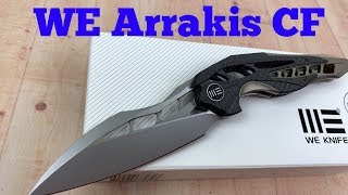 WE Arrakis 906CF Carbon Fiber Edition Knife  Elijah Isham design