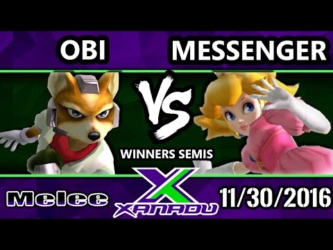 S@X 178 - Obi (Fox) Vs. Messenger (Peach) - SSBM Winners Semis - Smash Melee