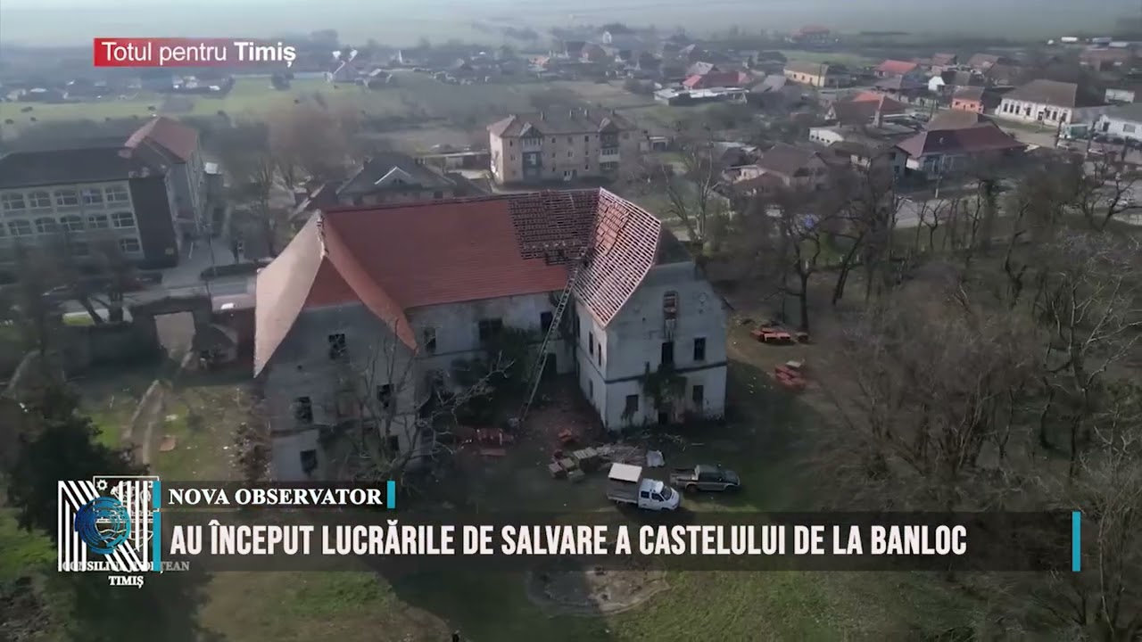 Au început lucrările de salvare a Castelului de la Banloc