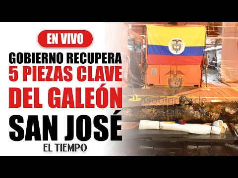 Colombia recupera piezas del Galeón San José en primera extracción científica
