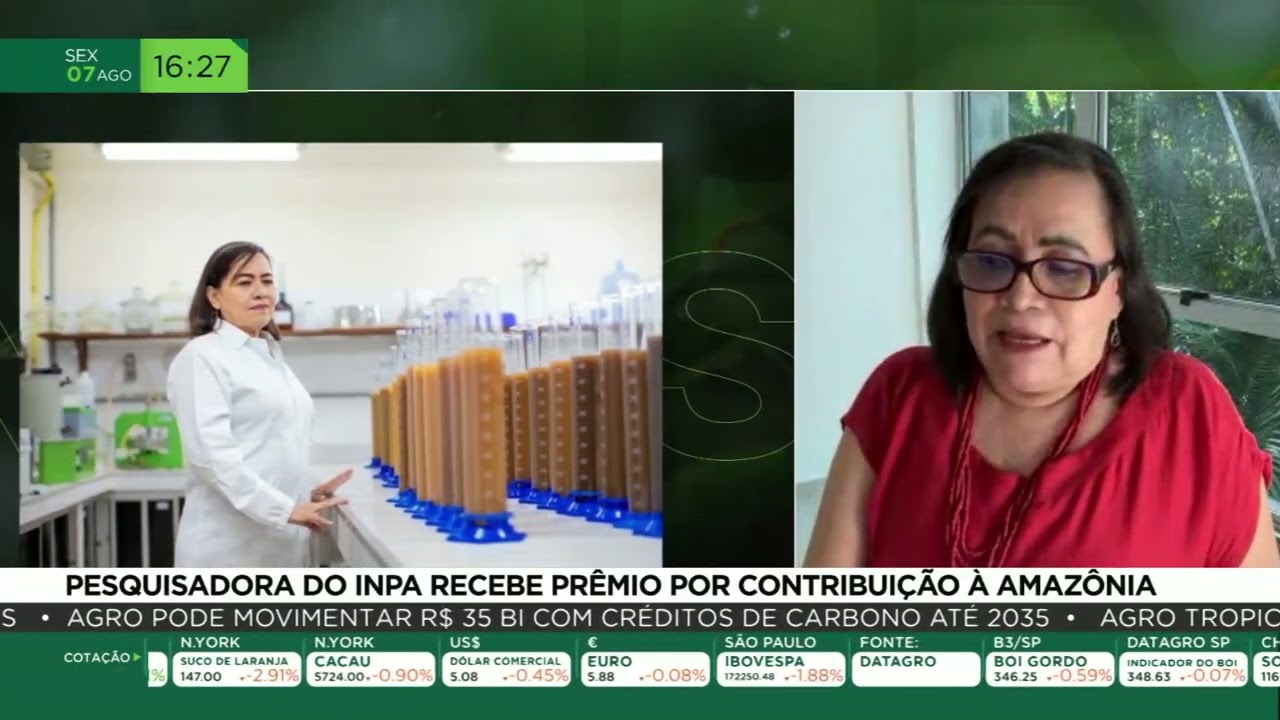 Pesquisadora do Inpa recebe prêmio por contribuição à Amazônia
