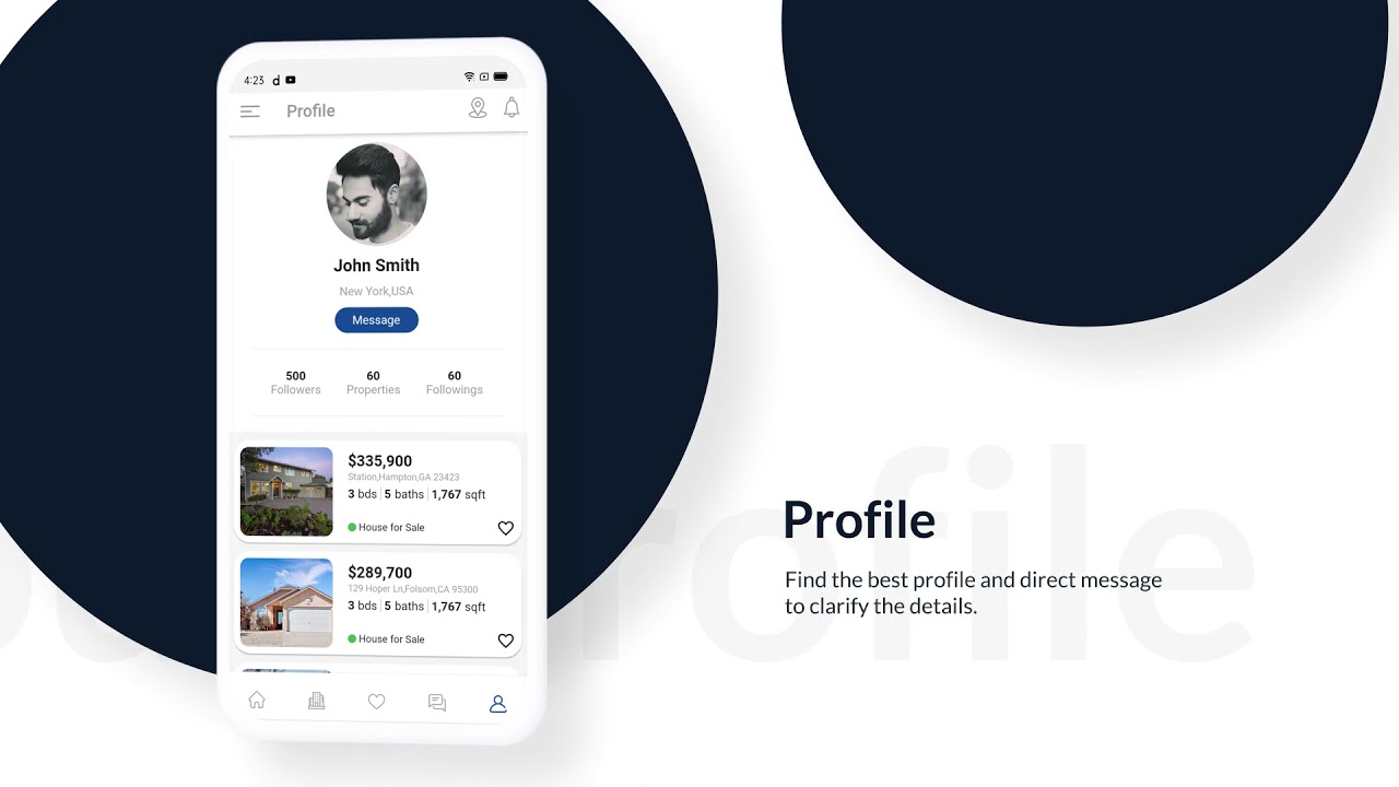 onProperty - Real Estate App Template for Flutter (Android and IOS)